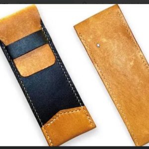 Выкройка небольшого кожаного пенала для ручек.