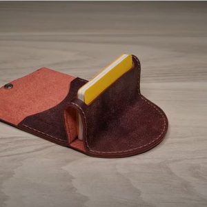 Выкройка кожаной визитницы