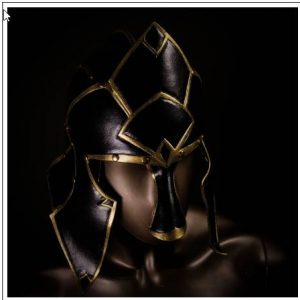 Выкройка кожаного шлема в стиле древних воинских шлемов.