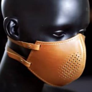 Выкройка для изготовления кожаной маски для лица.