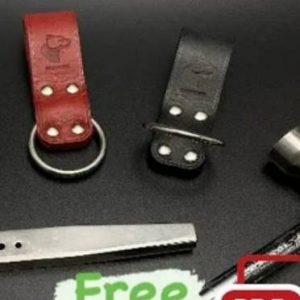 Выкройка маленького кожаного брелока.