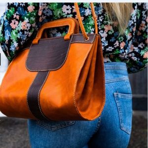 Выкройка женской кожаной сумки.