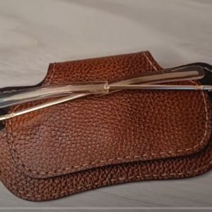 Выкройка кожаного чехла для очков.