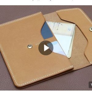 Выкройка кожаного докхолдера с кнопкой.