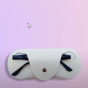 Выкройка футляра для очков с кнопкой.