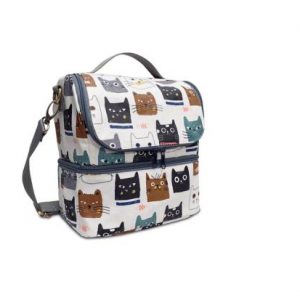 Выкройка для тканевой коробки для обеда.