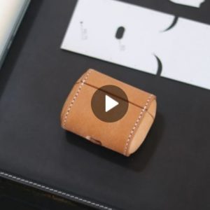 Выкройка кожаного чехла для AirPods.