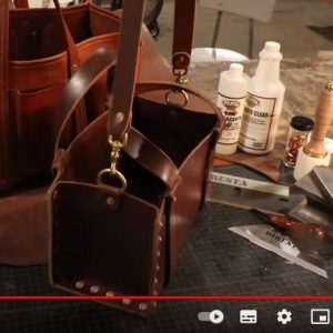 Выкройка крупного рюкзака с заклепками.