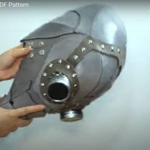 Выкройка кожаной маски (шлем Дрема).