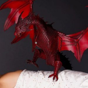 Выкройка кожаной игрушки дракона.