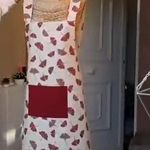 Выкройка фартука из японской ткани без завязок.