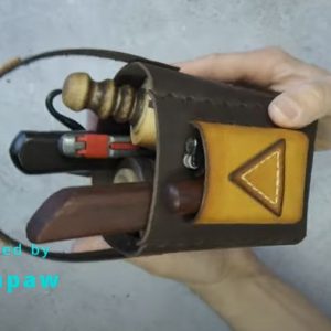 Кожаный органайзер для инструментов.