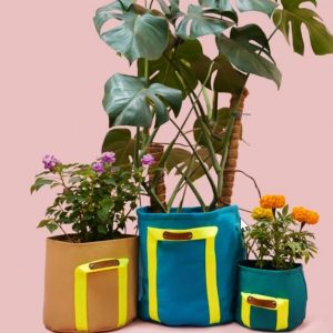 Выкройка для пошива сумки-горшочка из ткани.