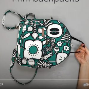 Выкройка небольшого тканевого рюкзака для детей с видео мастер-классом по шитью.