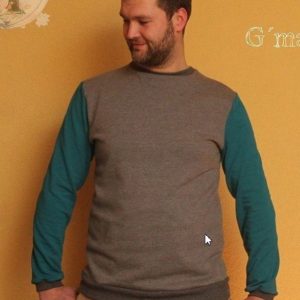 Выкройка мужской толстовки размеров S-XXL.