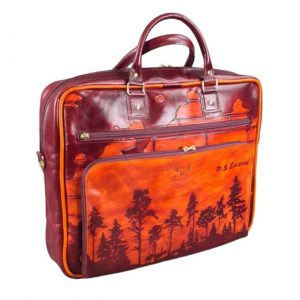 Выкройка для кожаной сумки для ноутбука MacBook.