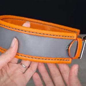 Выкройка кожаного ошейника для собаки.