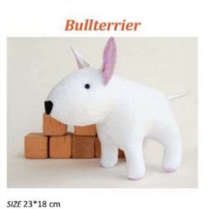 Выкройка для создания мягкой игрушки в форме бультерьера.