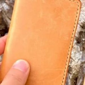 Выкройка минималистической кожаной визитницы на 6 карт.