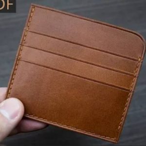 Выкройка кожаного мини-картхолдера для карточек.