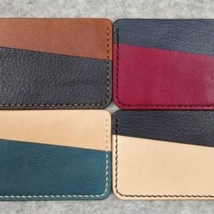 Выкройка кожаной визитницы для карточек.