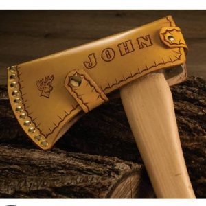 Выкройка для изготовления кожаного чехла для топора.