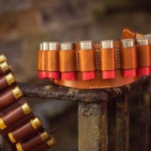 Выкройка кожаного патронташа.