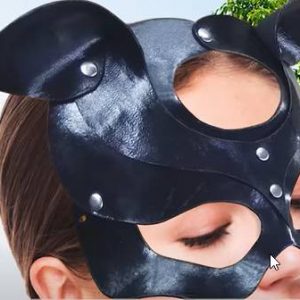 Выкройка маски для лица в форме кошачьих ушек