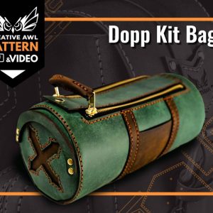 Выкройка кожаной дорожной сумки на двойной молнии.