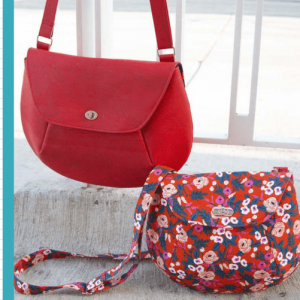 Выкройка женской тканевой сумки через плечо (кроссбоди) для лета.