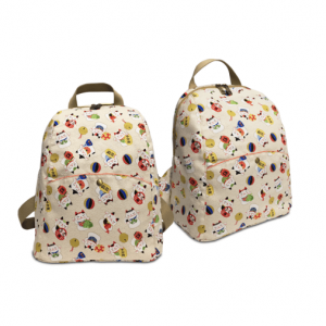 Выкройка небольшого тканевого рюкзака для женщин или детей на каждый день.