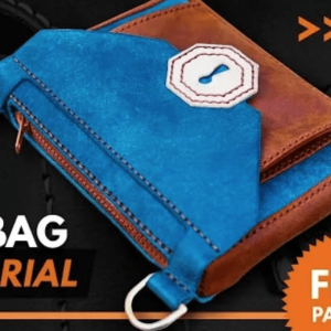 Выкройка маленькой кожаной сумочки.