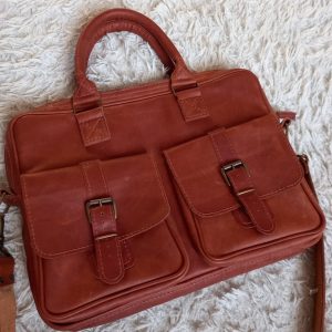 Выкройка для шкіряної сумки на ноутбук 15