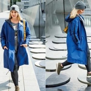 Выкройка женской ветровки-парки размером от 44 до 52 (евро).