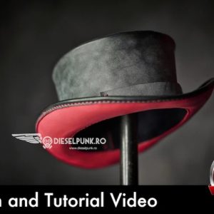 Выкройка маленькой цилиндрической шляпы.