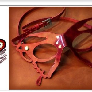 Выкройка кожаной маски-бабочки.