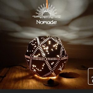 Выкройка кожаного абажура для фонарика.