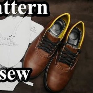 Выкройка кожаных кроссовок для обуви 40-45 размера.