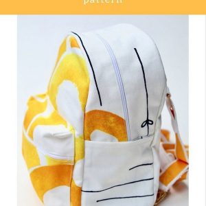 Выкройка тканевого школьного рюкзака.