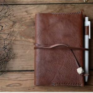 Выкройка кожаной обложки для ежедневника.