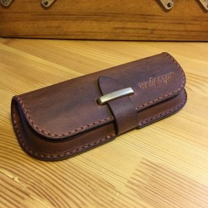 Выкройка кожаного чехла для очков.