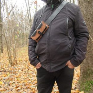 Выкройка кожаного патронташа на 8 патронов на ремне.