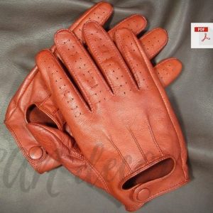 Выкройка кожаных перчаток для мужчин (осень/весна).