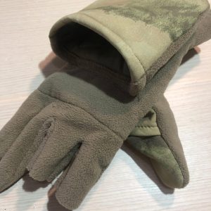 Выкройка флисовых перчаток-варежек военного стиля.