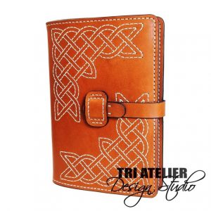 Выкройка кожаной обложки для ежедневника.