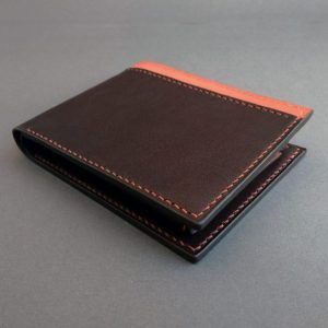 Выкройка двойного кошелька с кнопкой для купюр и банковских карт.