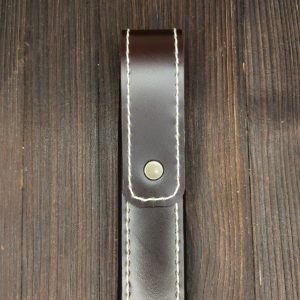 Выкройка кожаного чехла на две ручки с кнопкой.