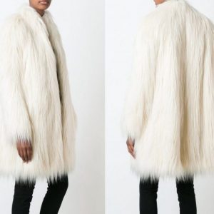 Выкройка женской шубы из искусственного меха с размерами от XS до XL.