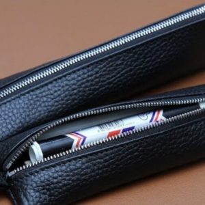 Выкройка небольшого кожаного пенала на молнии для пишущих инструментов