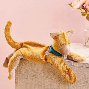 Выкройка мягкой игрушки спящего котенка.